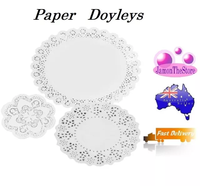 Lace Paper Doyley Food Grade Doyleys White Doylie Food Safe Doilies Many Sizes