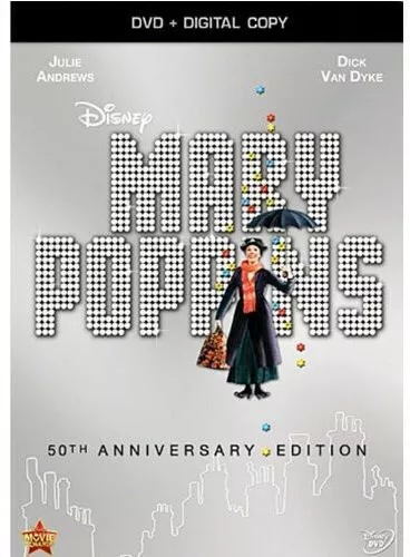 Mary Poppins (50th Anniversary) (DVD, 1964) Disc Only Free Shipping📀