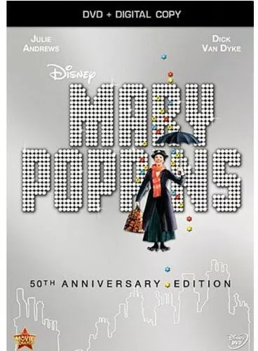 Mary Poppins: 50th Anniversary Edition (DVD, 1964) DISNEY No Digital Copy