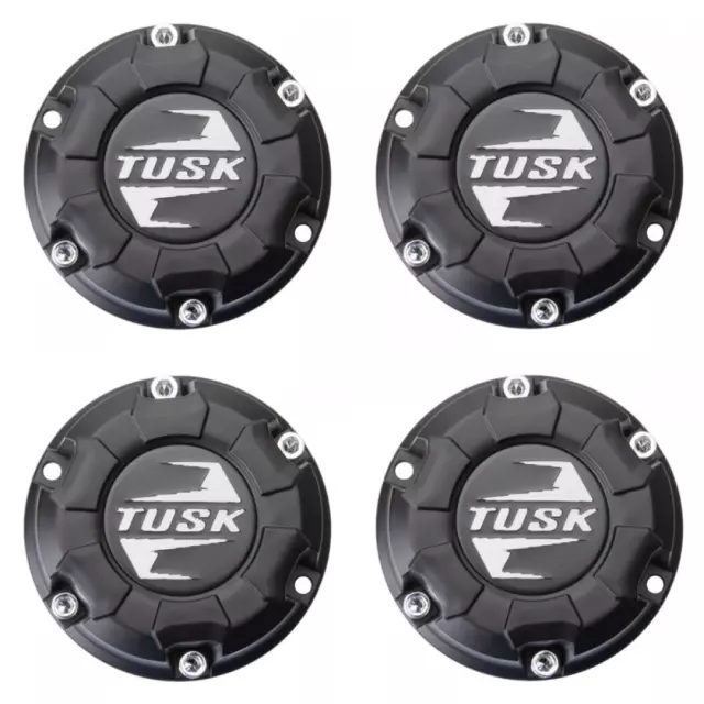 SET OF TUSK Wheel Cap 4/110-4/115 Low Profile Matte Black 4 pcs $24.44 ...