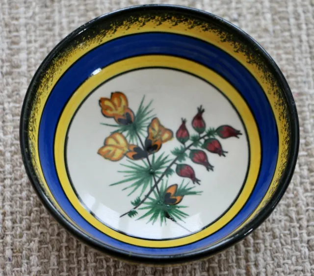 Henriot Quimper Small Pottery Bowl~France 4" - Hand Painted