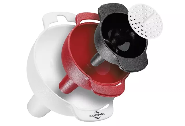 KÜCHENPROFI Trichter-Set EASY 3 inkl. Sieb Ø6/8/10cm   105307