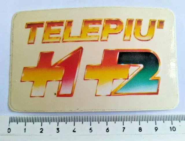 Adesivo sticker da collezione TELEPIU' +1 +2 VINTAGE ANNI 90 TELE +