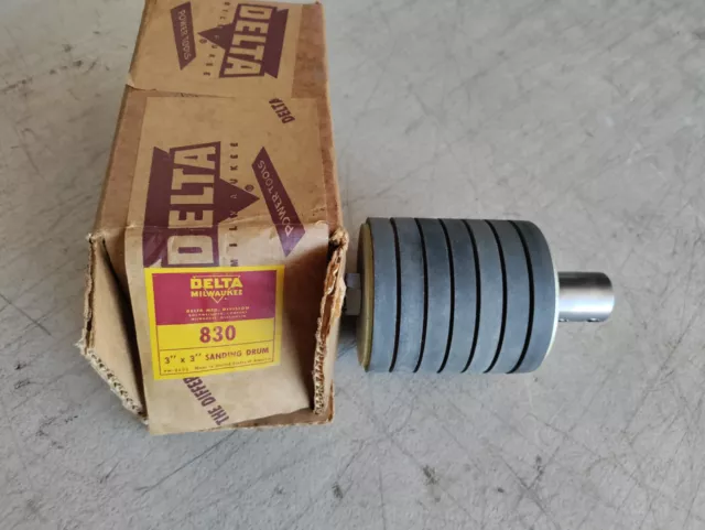 Milwaukee Rockwell Delta Drill Press Attachment Sanding Sander Drum 3"x3" # 830