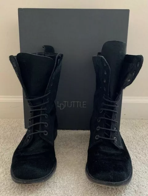 LD TUTTLE | Made in Italy | Black Fur Boots $695
