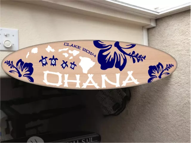 wall hanging surf board surfboard decor hawaiian beach surfing beach decor