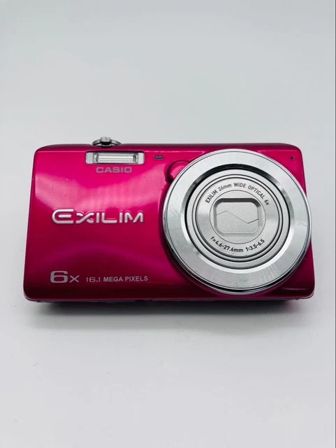 CASIO EXILIM EX-ZS25 White 16.1MP Tested Working With Battery From