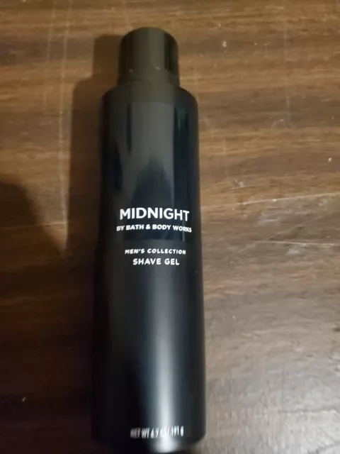 BATH & BODY WORKS MIDNIGHT MEN'S COLLECTION SHAVE GEL 6.7 OZ. Full Size