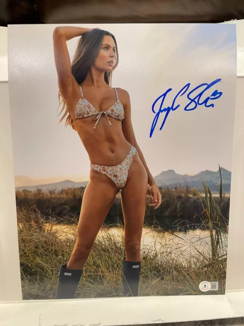 Josephine Skriver Signed 11X14 Photo Si Model Sexy Hot Auto Beckett Coa