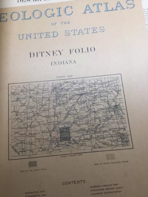 Geologic Atlas of the United States Folio DITNEY INDIANA 1902