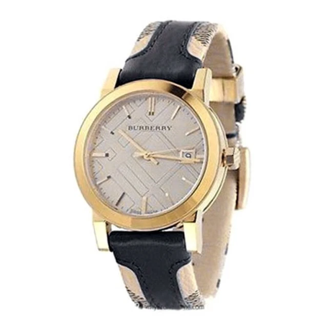 Burberry The City Gold BU9032 Gold Unisex Leather Strap Swiss Quartz Watch Burberry The City Gold BU9032 Gold Unisex Leather Strap Swiss Quartz Watch