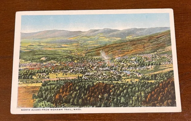 Vintage Color Postcard - North Adams from Mohawk Trail, Mass