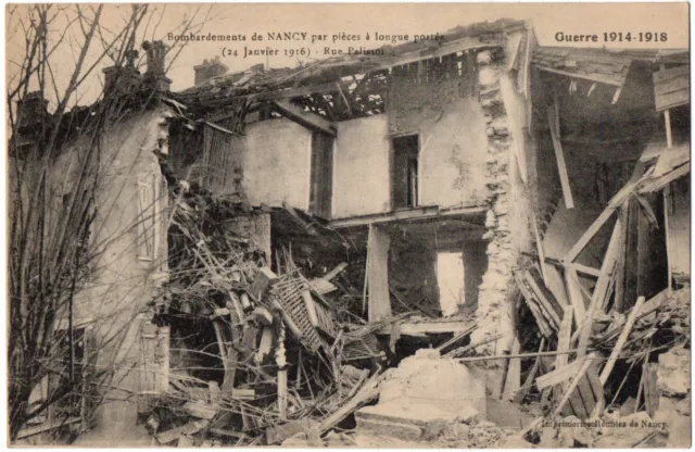 CPA 54 - NANCY (Meurthe et Moselle) - Rue Palissot, janvier 1916. 1914-1918.