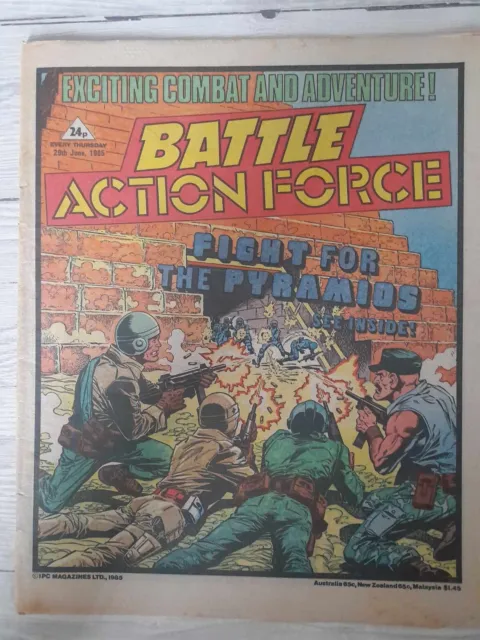 Battle Action Force Comic, 29th June 1985 - CHARLEY'S WAR etc. - FREE P+P