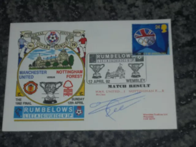 Stuart Pearce-  Nottingham Forest  V Manchester Utd-  Fdc Signed