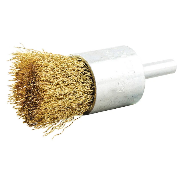 GRAINGER APPROVED 66252838632 End Brush,Shank 1/4",Wire 0.008" dia.