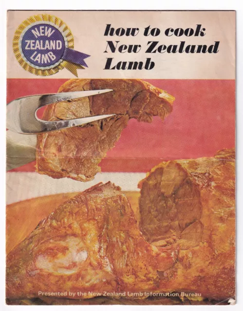 NEW ZEALAND LAMB How to Cook - Vintage 1970's Advert/Cook Book 16 Page Pamphlet