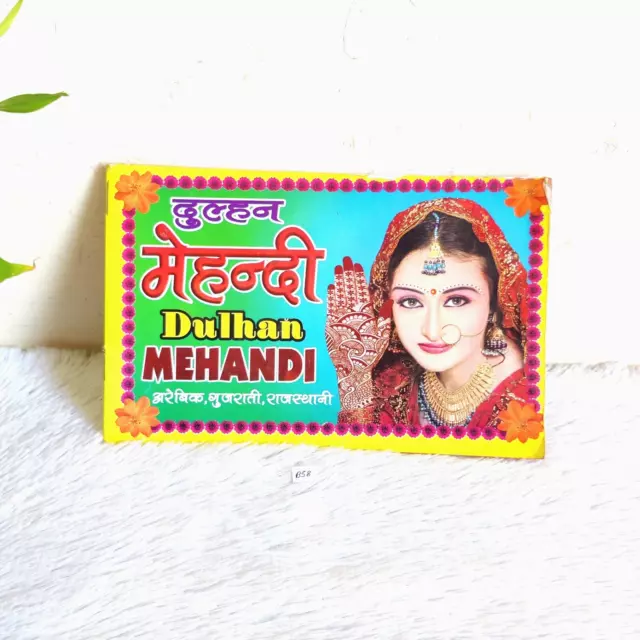 Vintage Braut Arabisch Gujarati Rajasthan Mehandi Design Katalog Buch Selten B58