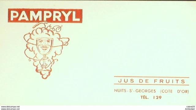 Buvard PAMPRYL Jus de fruits