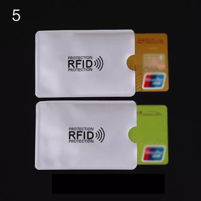 5 Pack Of RFID Sleeves Protect Bank Card Wireless Pay/Signal Blocker Safety R1