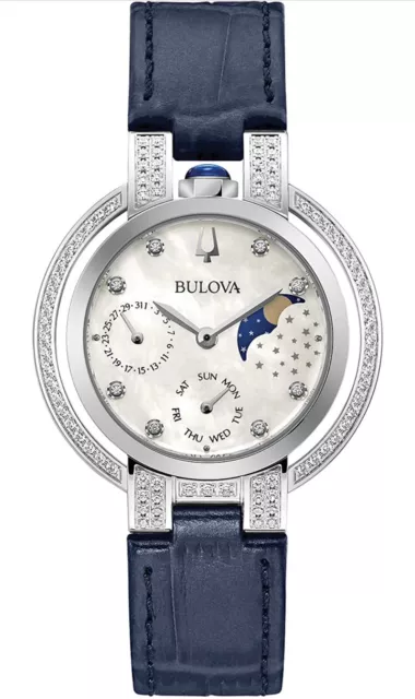 Bulova Rubaiyat White Mother of Pearl Women's Watch - 96R237 MSRP $1495