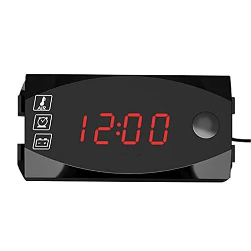Horloge Numérique de Voiture 3 en 1, Affichage LED, Rétroéclairage