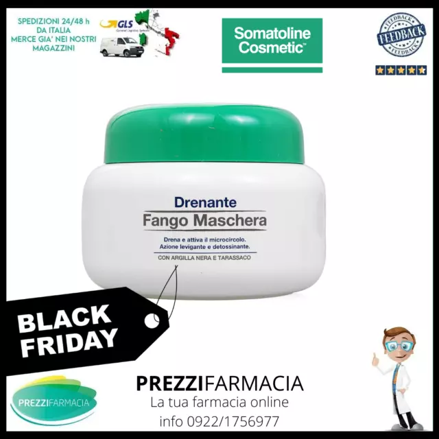 nuovo SOMATOLINE cosmetic Drenante FANGO MASCHERA  500g | BLACK FRIDAY