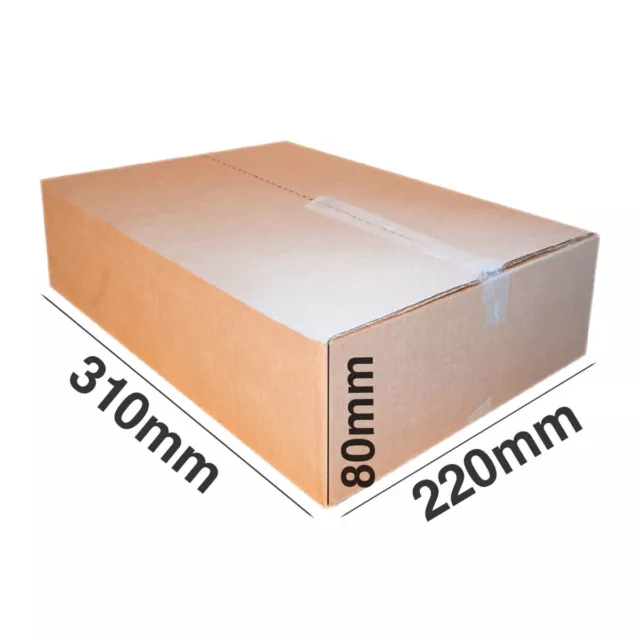 20 CAJAS CARTON B3 31X22X8cm KRAFT ONDULADO BICOLOR ENVIOS PAQUETERIA