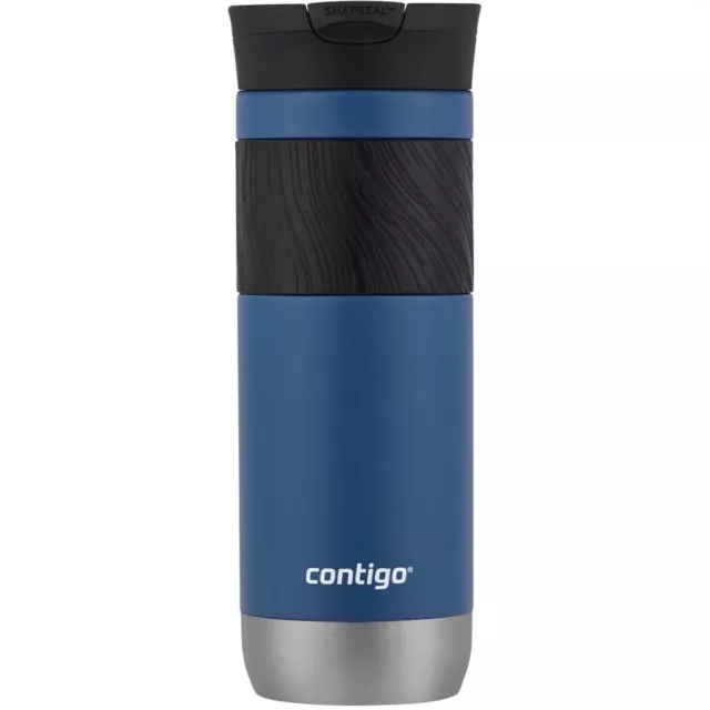 Contigo Byron 20oz Stainless Steel Travel Mug with SNAPSEAL Lid and Grip, Blue