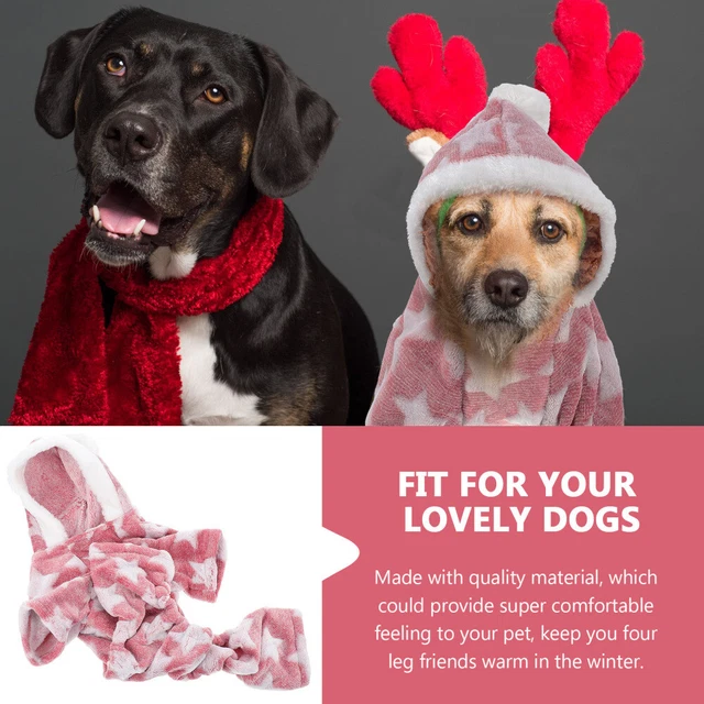 Vestiti Per Cani Di Natale Pigiami Per Animali Domestici Giacca Pile Cappotto