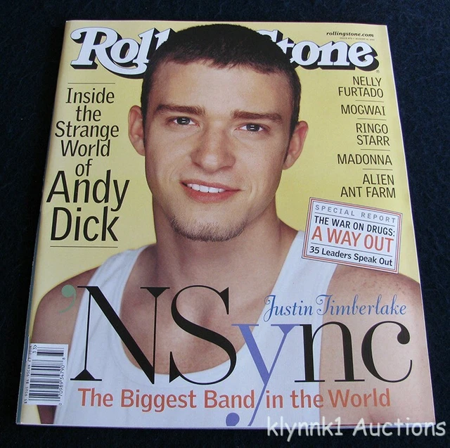 'N SYNC COVER 2000 ROLLING STONE magazine 837 w/ JUSTIN TIMBERLAKE