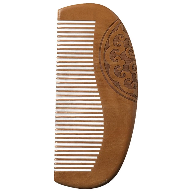 Peigne En Bois Pour Cheveux - 12x5 Cm, Idéal Pour Coiffure Et Soin Des Cheveux