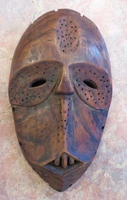 Antique African Lega Bwami Initiation Mask/10”H x 5 1/2" 