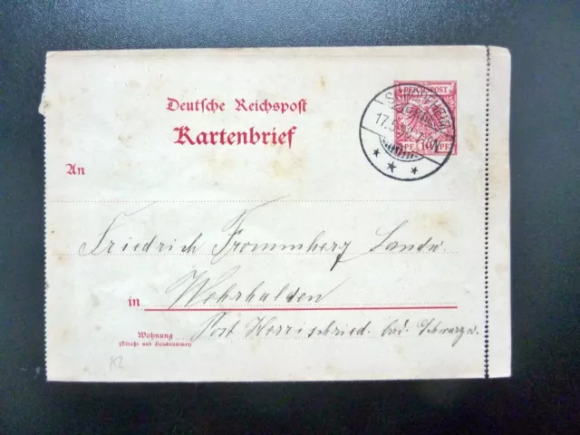 DR-Kartenbrief K2, Stempel SCHOPFHEIM