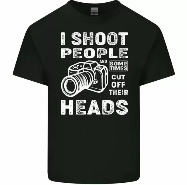 Photography I Shoot People Mens Funny Photographer T-Shirt Camera Lens Joke Top