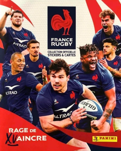 Panini Rugby Equipe De France - Boîte 36 Pochettes | Stickers + Cartes Collectors | Collection Officielle XV De France