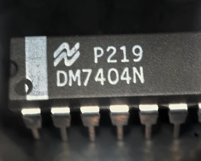 thumbnail image 2 of 10 Pieces 74HC14N Hex Inverter ICs By Texas Instruments – DIP-14 Package, Perfect For DIY Electronics Projects 2 of 5
