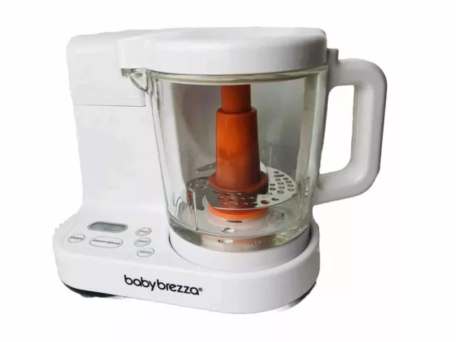 Baby Brezza One Step Baby Food Maker Grinder Blender Infant Glass White