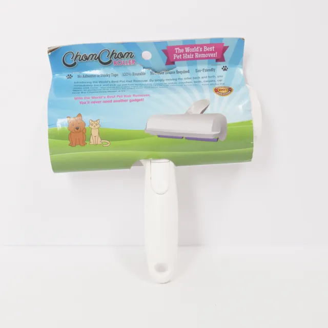 NEW CHOMCHOM Roller Dog and Cat Hair Remover No Messy Tape! AWESOME PRODUCT!