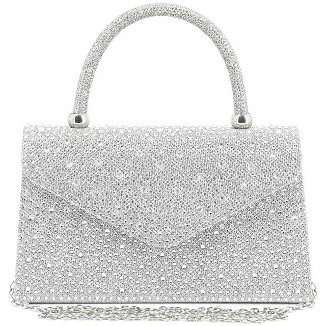 Women's Luxury Rhinestone Decor Evening Bag Party Clutches Wedding