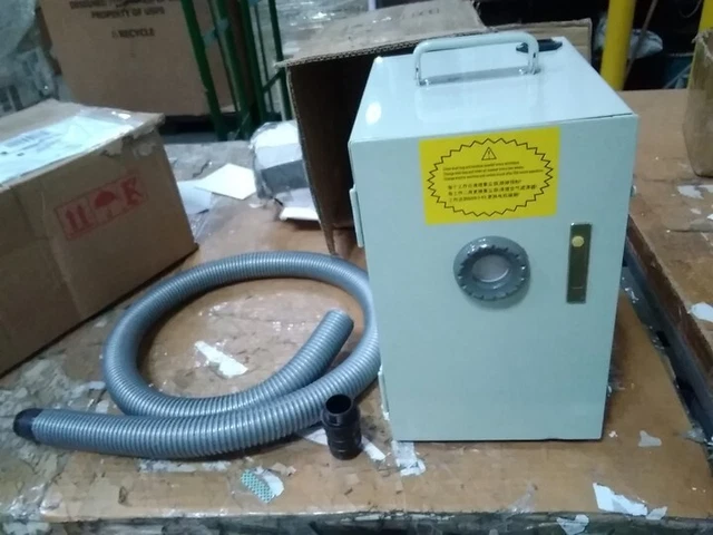 USED! Dental Lab Single-Row Dust Collector Vacuum Cleaner & Desktop Suction Base