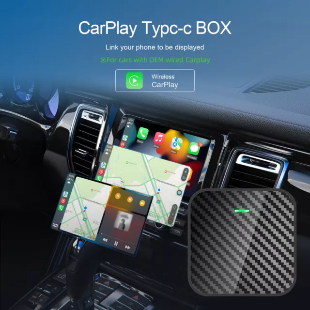 Wireless CarPlay Adapter USB Dongle Box für IOS iPhone Apple Wired Autoradio