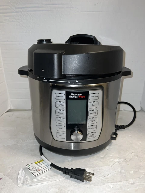 Power Quick Pot 6 Quart Pressure Cooker 1200w 8 In 1 Multicooker