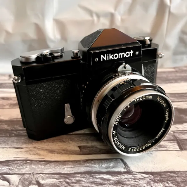 Nikon Nikomat FTN 35mm SLR Film Camera w/ NIKKOR-H Auto 50mm F2!（Good Lens）