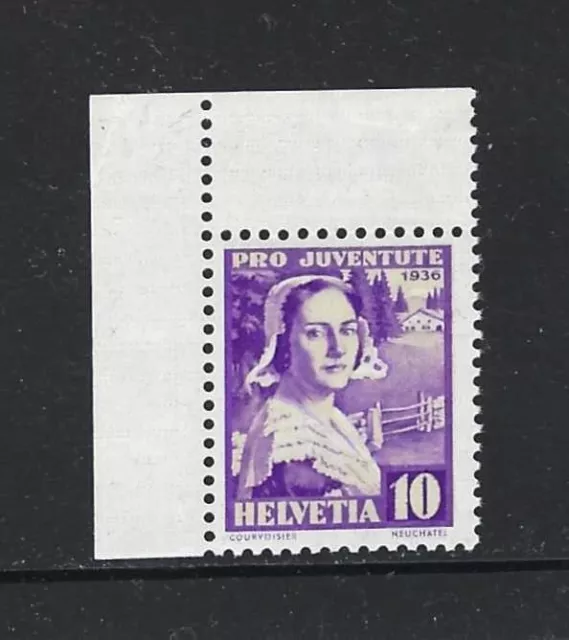 Schweiz 1936: Pro Juventute - Trachten **/MNH; Mi.-Nr. 307