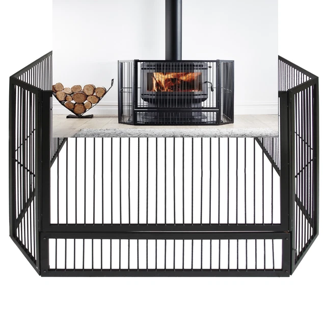 SCANDIA STEEL HEATER GUARD Wood Fireplace Fire Place Child Safety Barrier  127cm $489.00 - PicClick AU