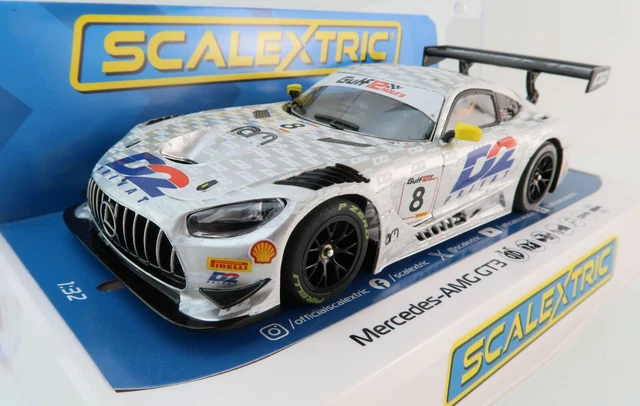 Scalextric Mercedes AMG GT3 Slotcar 1:32 - RAM Racing Edition In Silber
