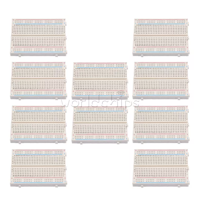 1-100PCS Mini Universal Solderless Breadboard 400 Contacts Tie-points Available 2
