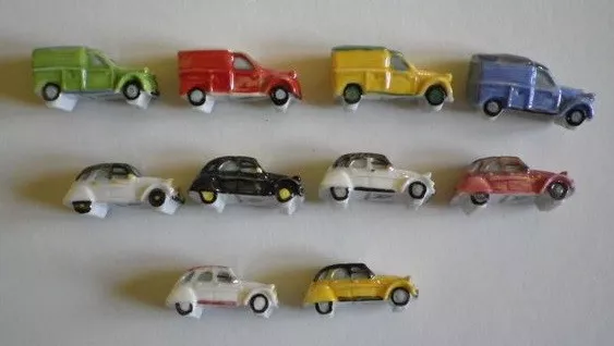 2015 LA CITROEN 2CV REVIENT FEVE PORCELAINE BICOLORE NACRE 3D au choix NEUF