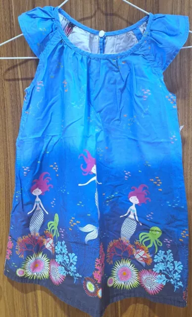 Girls Dress Blue Sea Color Mint Condition Size 146 No.807